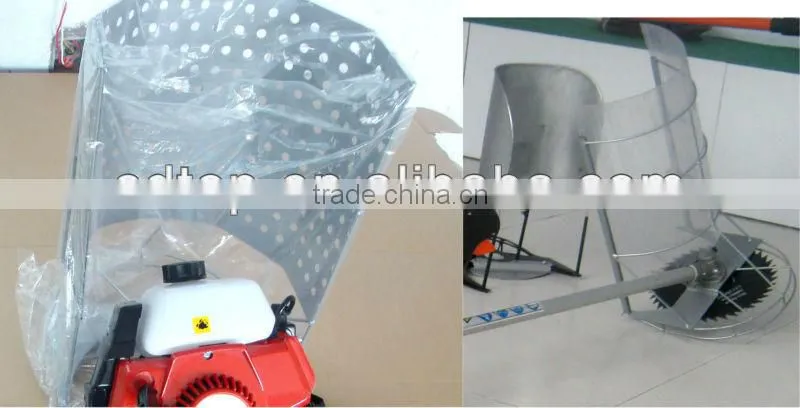 Gasoline engine powered small rice and wheat harvester