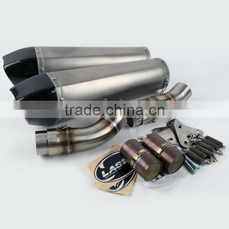 For DUCATI 1098 (S) 2007 Motorcycle Exhaust Pipe LASER Delta slip-on mufflerset