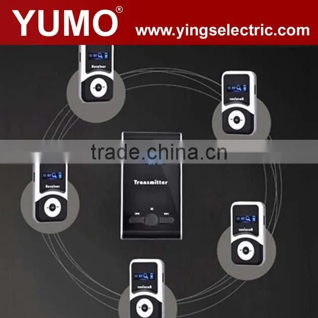 YUMO YMG-100 117 channel light weight sets inbuilt battery sleek set ATG-100 Wireless Tour Guide System