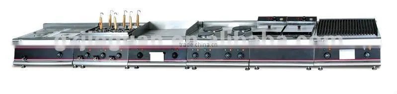 stainless Gas Combination Kitchen equipment/hotel 0086-13580546328