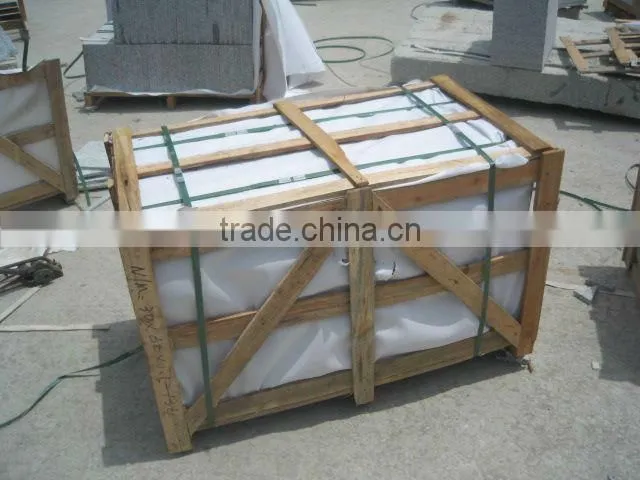 Yellow stone G682 granite stairs--bullnose