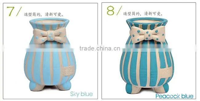Indoor decor small hand-painted ceramic flower pots for succulent plants