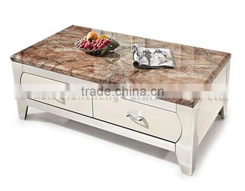 Living Room TV Stand Fireplace Marble Top