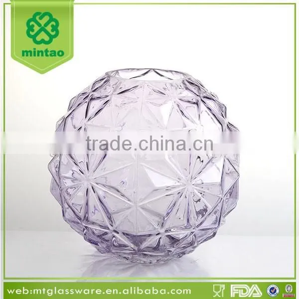 handblown cheap colored glass flower vases