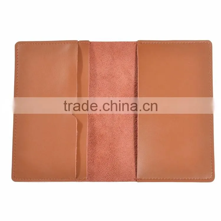 Wholesale factory product custom passport holder RFID leather passport cover for travel
