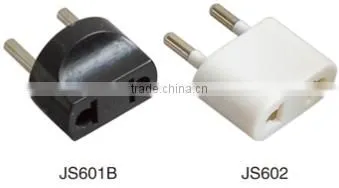 universal travel adapter male and female industrial plug socket 2 round electric pin plug convert to 2 flat
