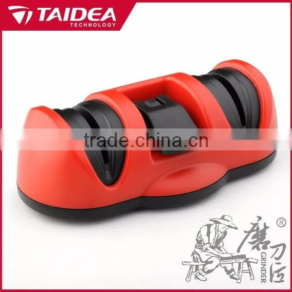 GRINDER 2 Stages Diamond and Ceramic Knife Sharpener with Suction Pad