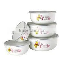 enamel storage bowl
