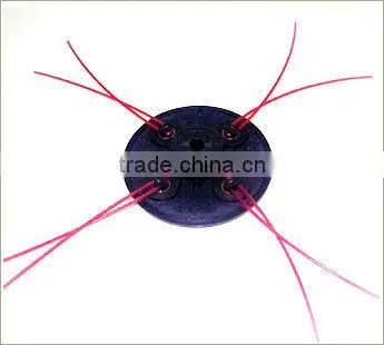 pivot design 4 pcs fixed line grass trimmer head