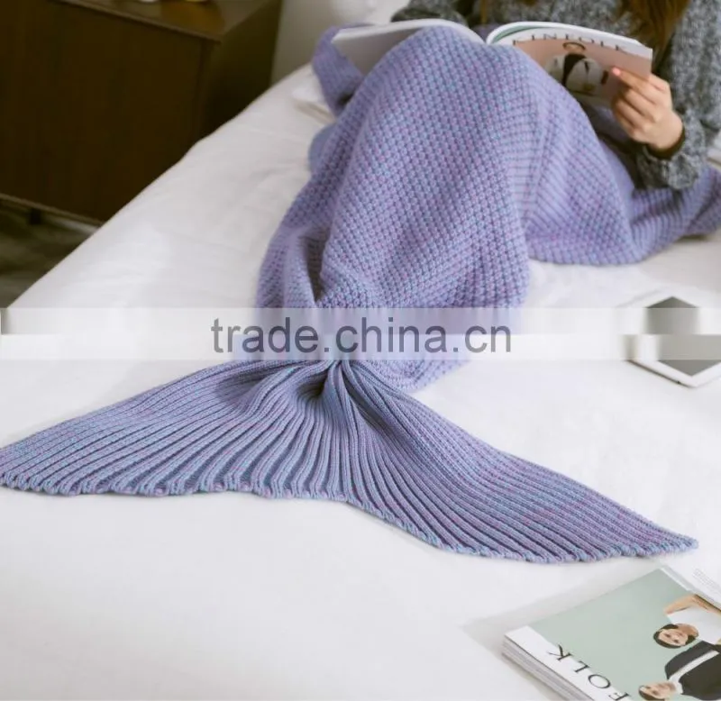 Hot sale Fashion Mermaid Tail Blanket for Girls for Adult for Kids