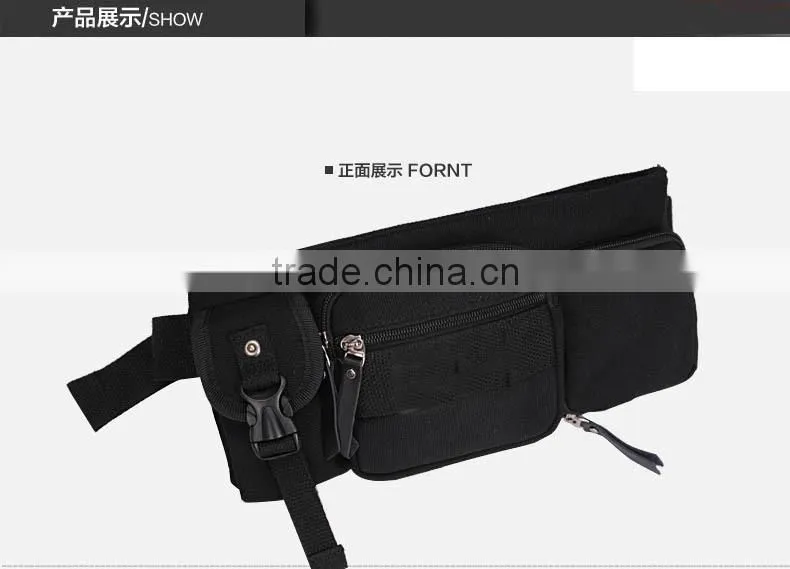 Running waist bag with water bottle holder