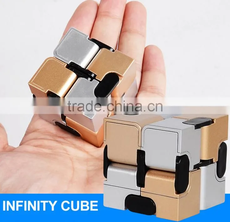 Newest Anti-Stress Magic Fidget toy Infinity Cube Fidget Desk Toys infinity cube metal