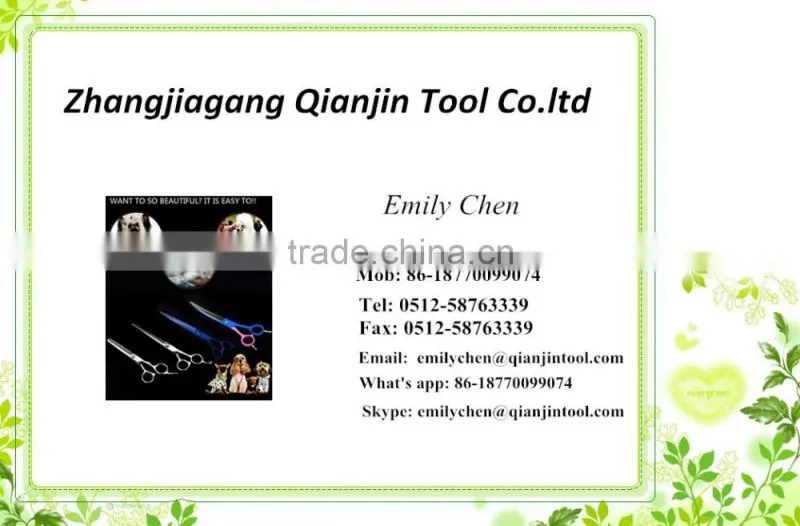 2016 Best Selling Dog Grooming Scissors for animal beauty products QJE-P02
