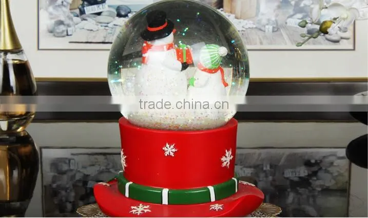 Hot selling Creative Gifts snow globe Christmas Musical snow globe