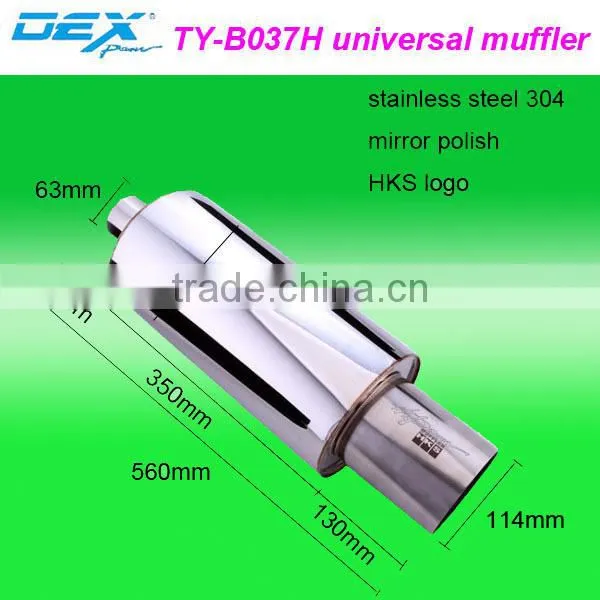 auto universal chrome exhaust muffler tip