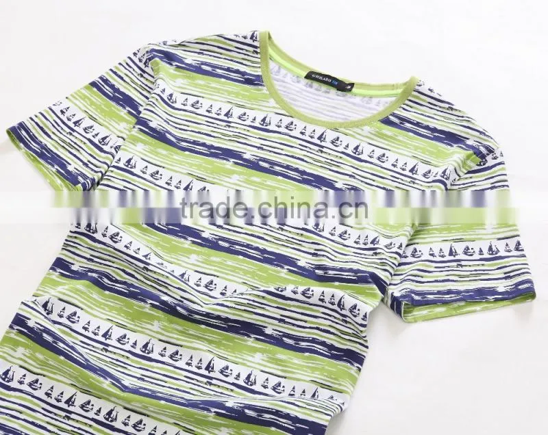 Printing round-neck men t shirt