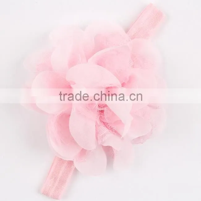 YA-04 2015 sales hot lace chiffon flower children's hair band