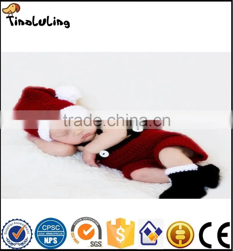 NPT84 Tinaluling woolen baby photography prop Christmas photo props for newborn