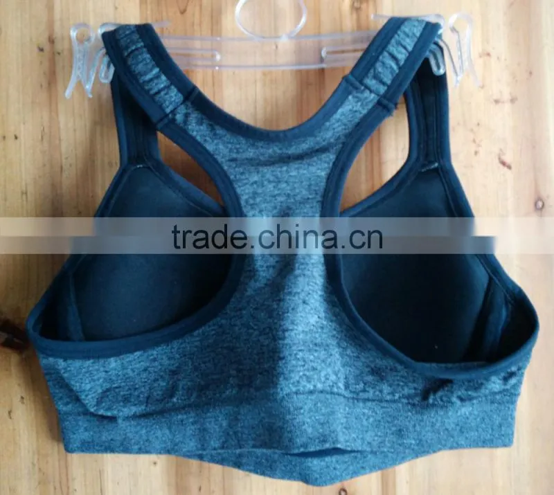 seamless hot sexy women racer back sports bra