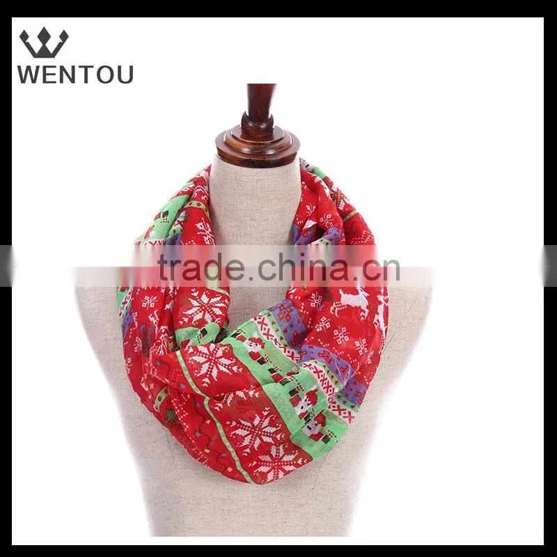Wholesale personalized red Christmas scarf