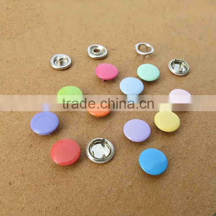 Fashion Colorful Baby Clothing Stainless Steel Ring Snap Button