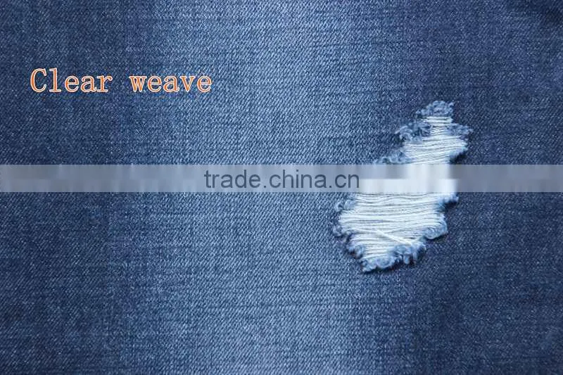 B2873-B weft slub 11oz denim jeans wholesale TC fabric made in China