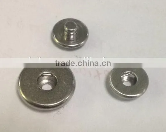 Stainless Steel DIY Jewelry Accessories Unique Steel Snap Button Jewelry Trendy Bracelet Chunks Accessories Press button Base