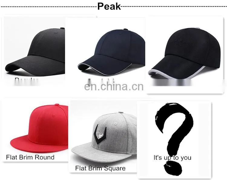 Custom High Quality Baseball Cap Sports Hat With Metal Buckle
