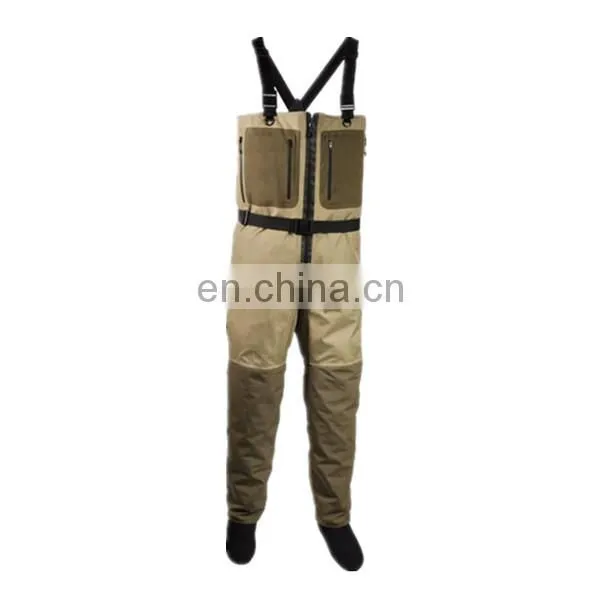 The latest high quality Breathable and waterproof chest waders fleece pockets for warm water