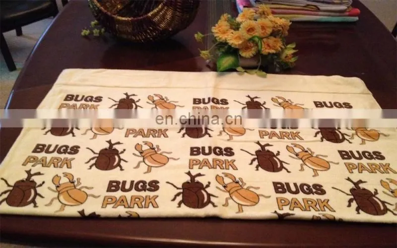 best sale 100% cotton reactive printed hand towel light and soft