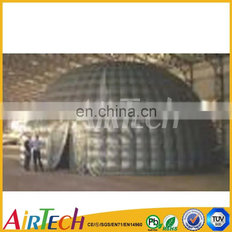 China Big dome party tent,black inflatable wedding tent