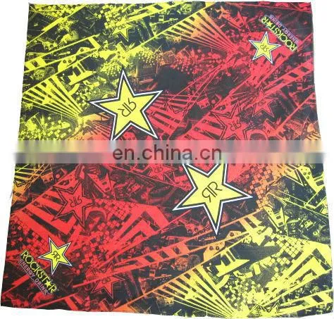 2014 21*21 Inches cotton Square Bandana/Multiscarf Supplier