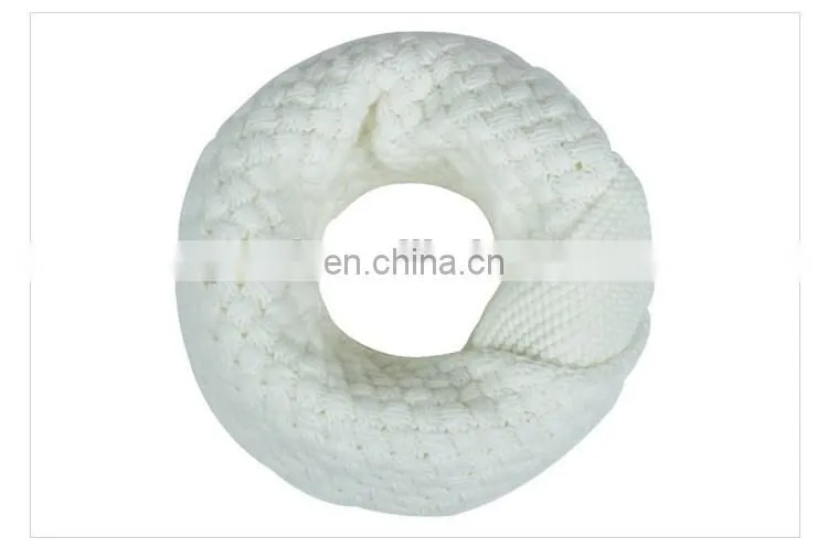 wholesale Loose Knit acrylic Infinity Loop Circle Scarves
