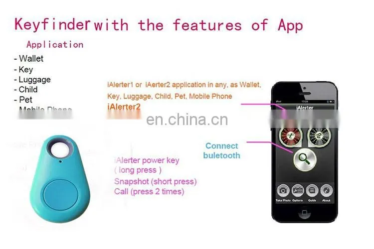 8g Mini Cheap Anti-Lost Alarm bluebluetooth keyfinder For Pets Wallets Kids