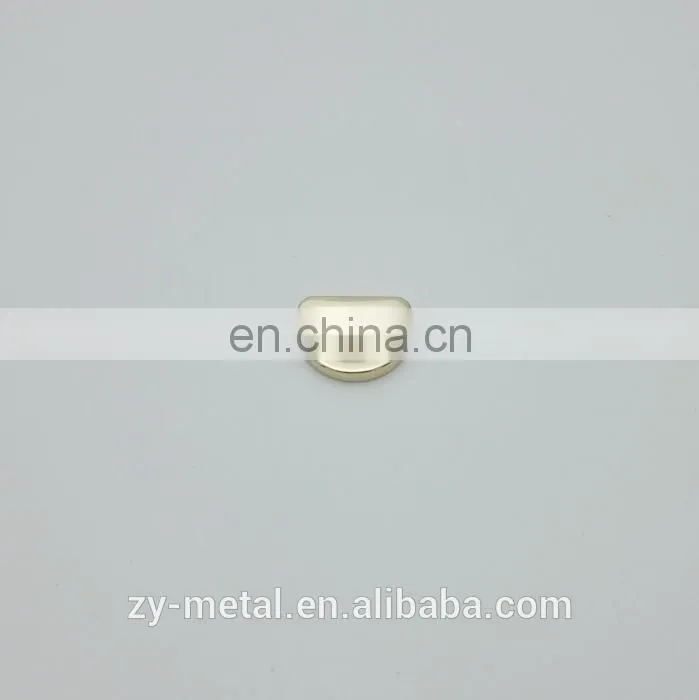 Small customized light gold zinc alloy metal D ring