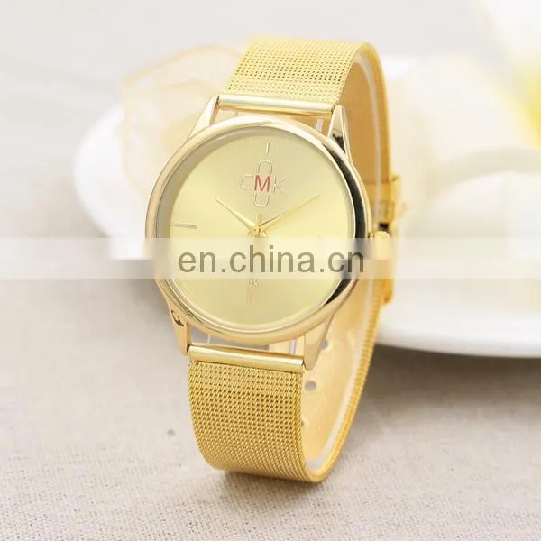 Wholesale gold watch metal watch western wrist watch women