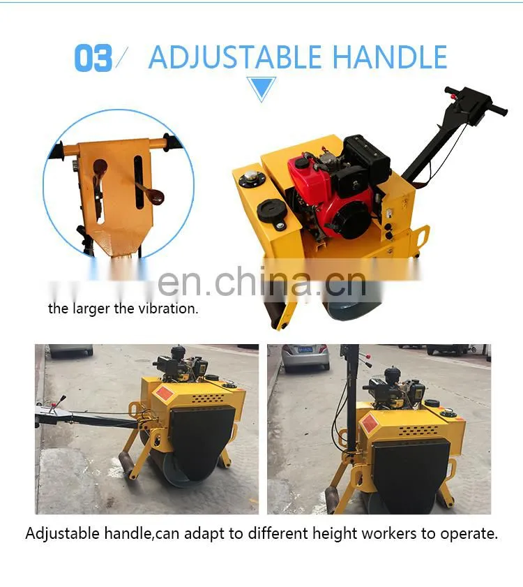 Hand operated single drum road roller for sale