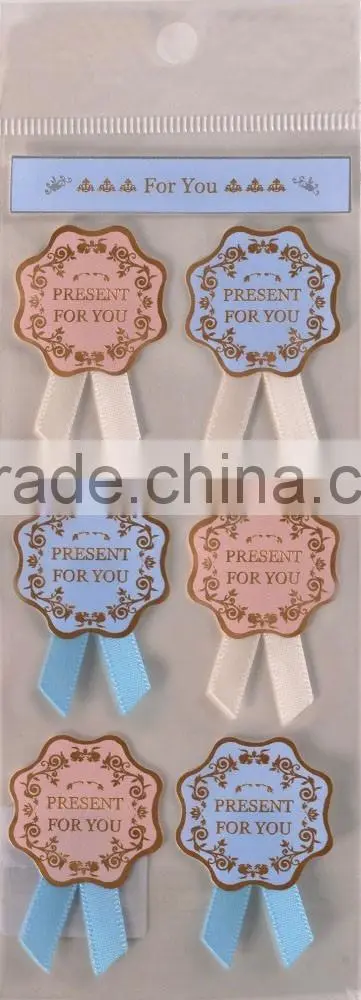 lovely creative cloth stickers, PVC sticker