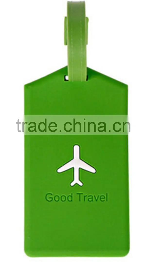 Top quality soft silicone luggage tag/ bag tag