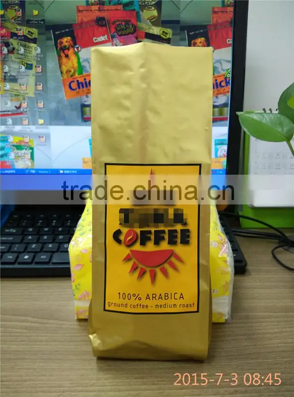 Side Gusset Plastic Lamination Coffee Pouch