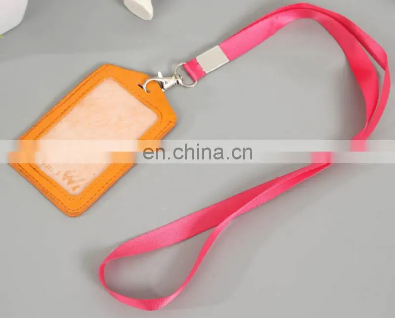 Wholesale Lanyard Printing Double Sided Pink Lanyards with Logo Custom