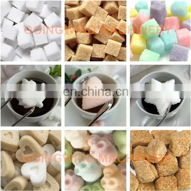 Automatic sugar cube press machine auto lump sugar cubes forming equipment cheap price for sale