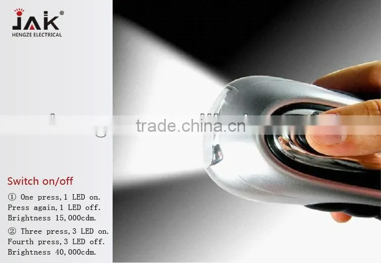 JAK HF1006 3 LED cheap flashlights