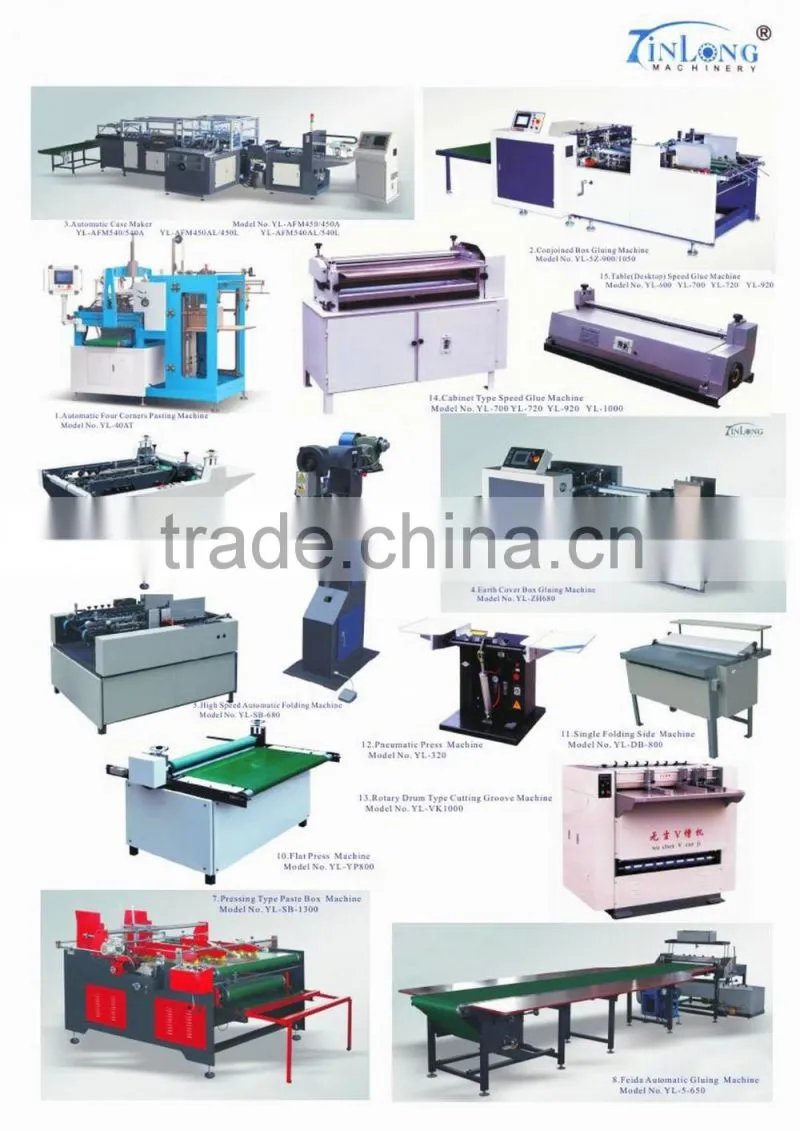 Automatic Four Corners Pasting Machine with CE & ISO YL-40AT,Pasting Machine,Paper Pasting Machine