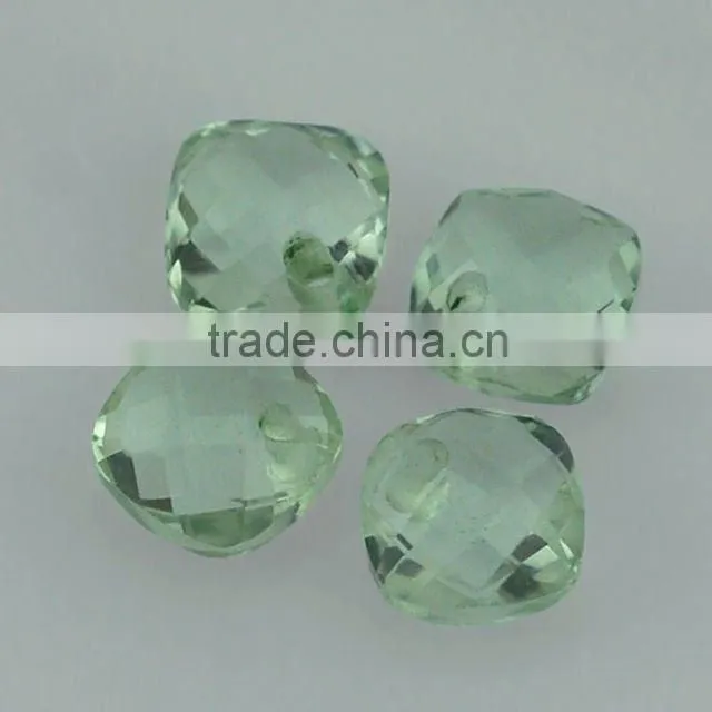 Drops Shape Calibrated Green Amethyst Briolette - Natural Precious & Semi Precious Gemstones