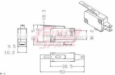 Practical excellent quality micro hook switch