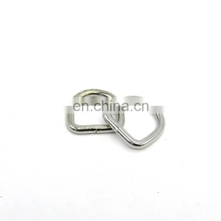 Factory Price Welded Metal Iron weld D Ring For Handbags