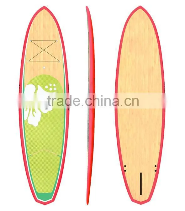 Epoxy surfboard eps foam fiberglass bamboo fiber board