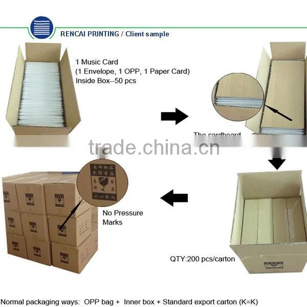 2015 happy new year Chinese custom music card