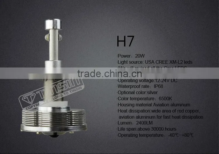 China supplierhigh power led headlight passant b7 For LED auto headlight 2400LM/motorcycle head lamp
